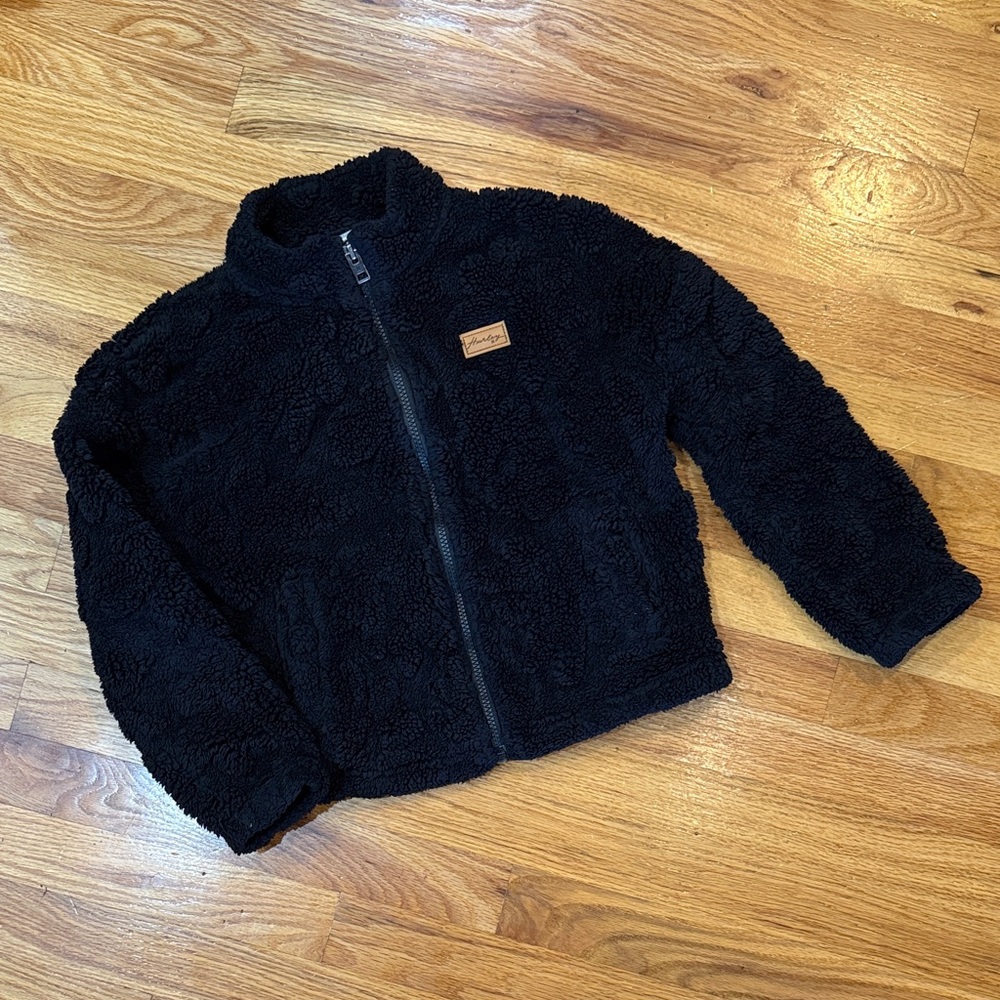 Hurley Black Fleece Kids Jacket (Small)